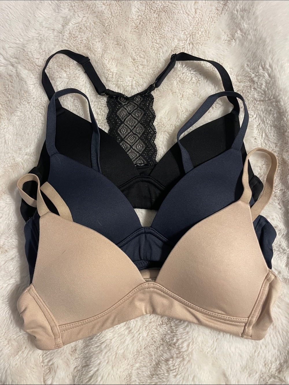 3-Pack Cat and Jack girls no wire bralette bra